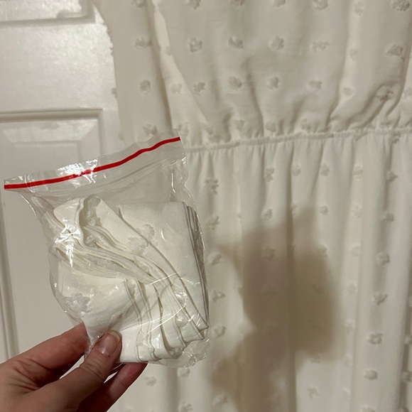 White Ruffle Dress - Picture 4 of 4